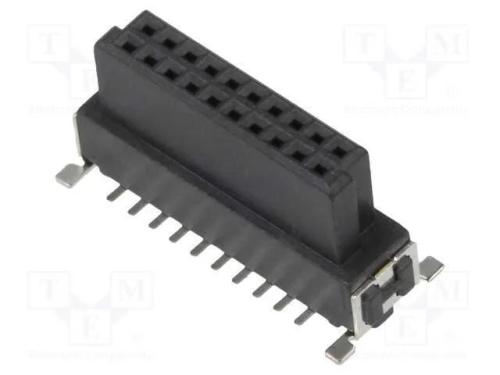 Conector: Placa-Placa, Fêmea, Pin: 20, 1,27mm, -55÷125c, Ul94v-0