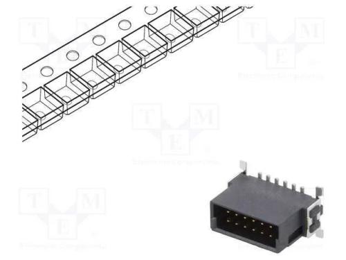 Conector: Placa-Placa, Macho, Pin: 12, 1,27mm, -55÷125c, Ul94v-0