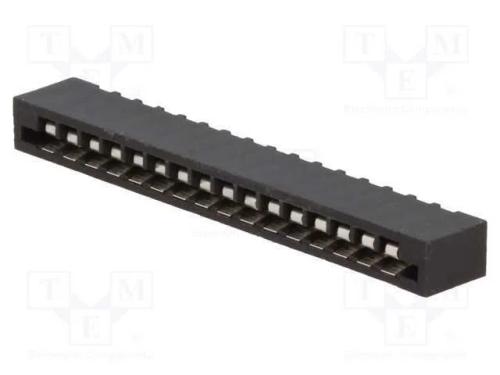 Conector: FFC/FPC, simples, PIN: 16, Non-ZIF, THT.