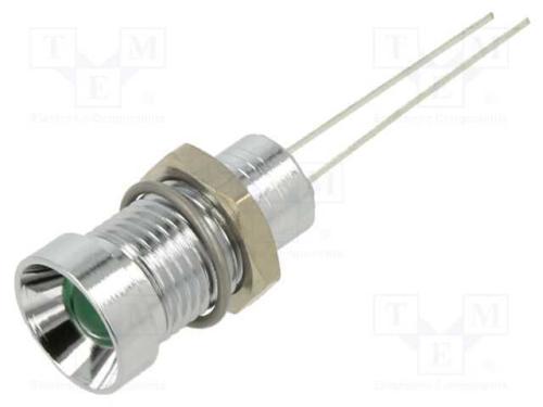 Luz indicadora: LED, pisca, verde, 3,5÷13VDC, 8mm