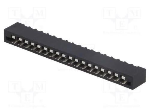 Conector: FFC/FPC, simples, PIN: 18, Non-ZIF, THT.