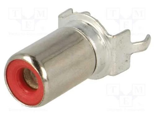 Tomada, Rca, Fêmea, Simples, Tht, Latão, Estanhado, para Pcb