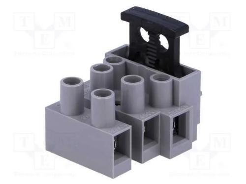 Bloco terminal, terminal parafusado, 0,5÷2,5mm2, .