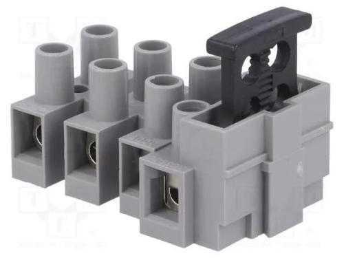 Bloco terminal, terminal parafusado, 0,5÷2,5mm2, .