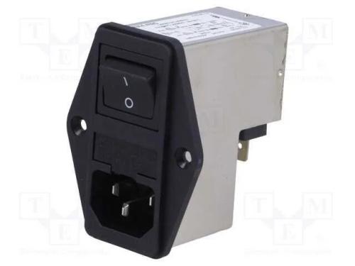 Conector: de alimentação, tomada, macho, 10A, 250.