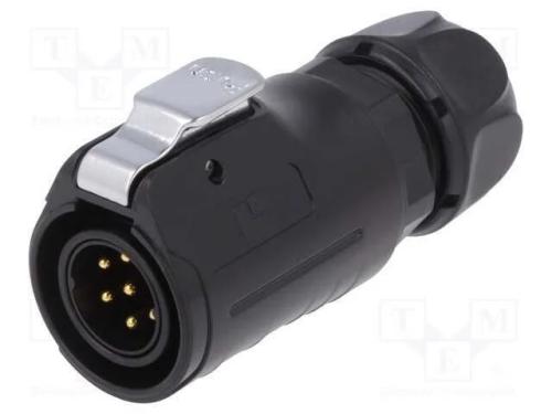 Conector: Redondos, Ficha, Tamanho 20, 02, Macho, Pin: 7, com Trinco