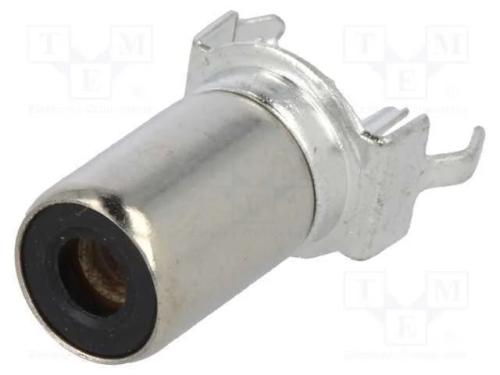 Tomada, Rca, Fêmea, Simples, Tht, Latão, Estanhado, para Pcb