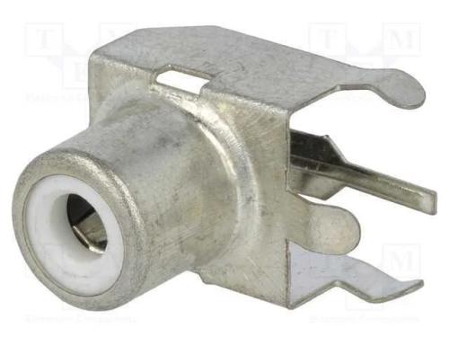 Tomada, Rca, Fêmea, Angulares 90, Tht, Latão, Estanhado, para Pcb