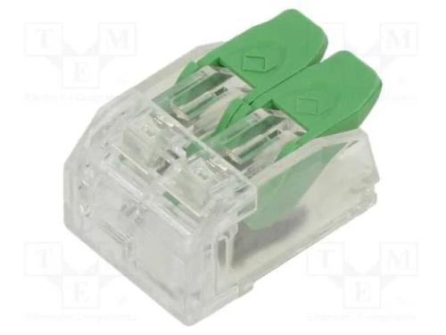 Conector rápido, aperto de molas, 0,2÷4mm2, 24AWG.