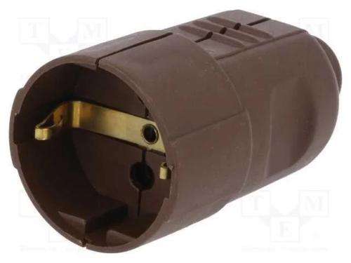 Conector: de alimentação, fêmea, tomada, 2P+PE, 2.