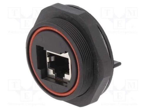 Tomada, RJ45, Buccaneer Ethernet, PIN: 8, poliami.