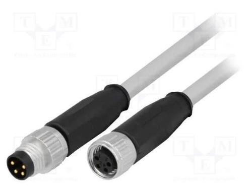Cabo para Sensores/Automatização, M8-M8, Macho, Fêmea, Pin: 4
