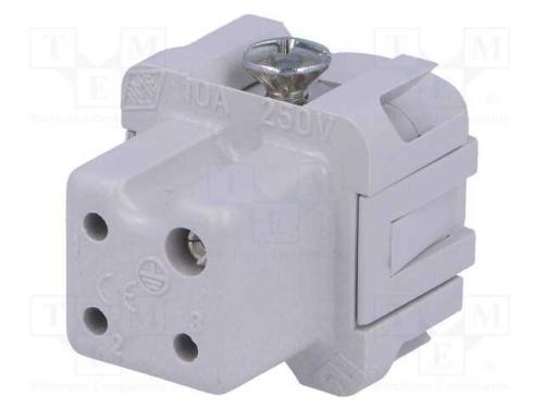 Conector: HDC, inserto de contatos, fêmea, CK, PI.