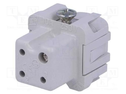 Conector: HDC, inserto de contatos, fêmea, CK, PI.