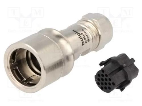 Conector: redondos, ficha, fêmea, PIN: 16, sem co.