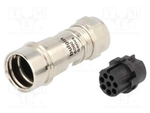 Conector: redondos, ficha, fêmea, PIN: 8, sem con.