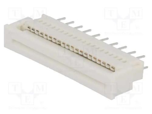 Conector: FFC/FPC, simples, PIN: 20, ZIF, THT, Ra.