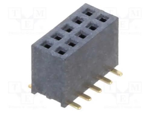 5+5 Pos. Female Dil Vertical Smt Conn.