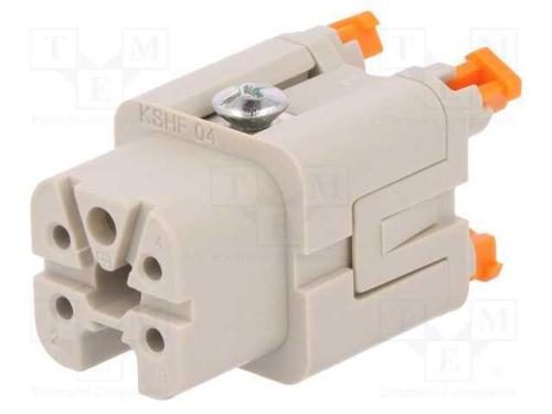 Conector: HDC, inserto de contatos, fêmea, CKSH, .