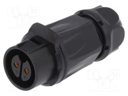 Conector: Redondos, Ficha, Tamanho 20, 02, Fêmea, Pin: 2, Ao Trinco