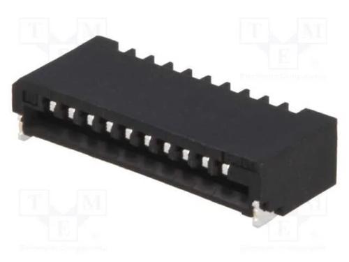 Conector: FFC/FPC, horizontais, PIN: 10, Non-ZIF,.
