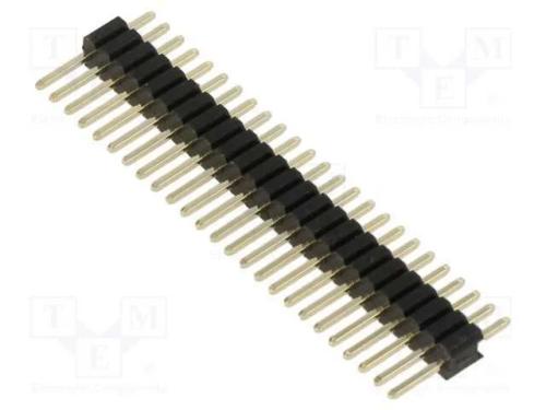25 Pos. Male Sil Vertical Throughboard Conn.