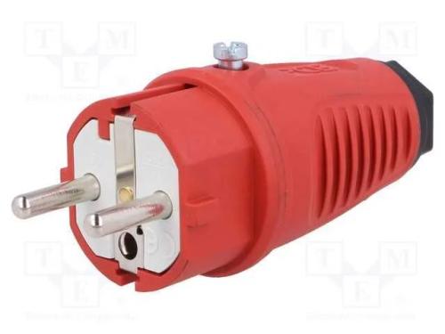 Conector: de alimentação, macho, ficha, 2P+PE, 25.