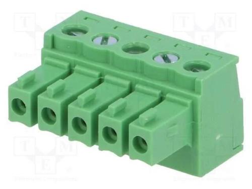 Bloco terminal separável, 3,81mm, faixas: 5, simp.