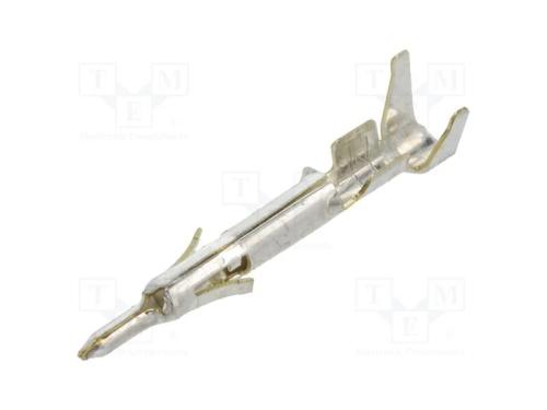 Contacto, Macho, Lat&atilde;o, Estanhado, 0,3&divide;0,8mm2, 22awg&divide;18awg, Cerrar