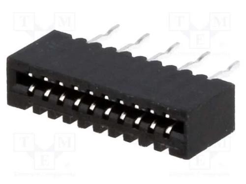 Conector: FFC/FPC, simples, PIN: 10, Non-ZIF, THT.