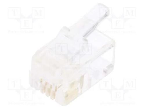Ficha, Rj11, Pin: 4, Sistema: 4p4c, com Cabo, Idc,Cerrar