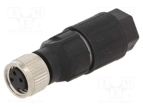 Conector: M8, fêmea, PIN: 3, simples, com cabo, f.