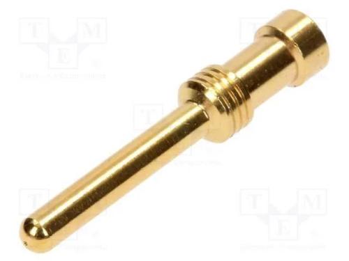 Contacto, macho, liga em cobre, dourado, 2,5mm2, .