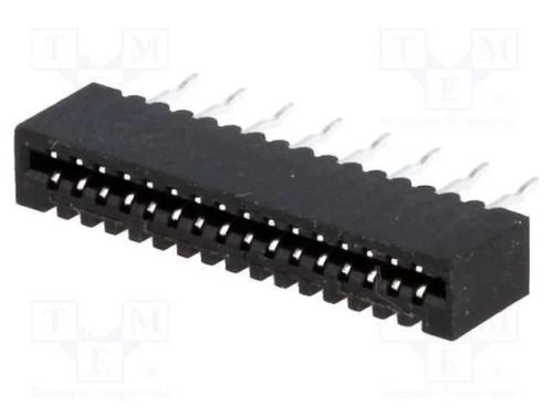 Conector: FFC/FPC, simples, PIN: 16, Non-ZIF, THT.