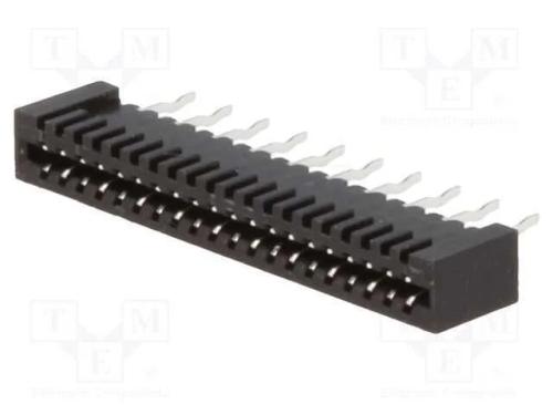 Conector: FFC/FPC, simples, PIN: 20, Non-ZIF, THT.