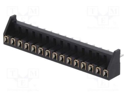 Conector: Placa-Placa, Fêmea, Pin: 15, 2,54mm, Mdf7, Estanhado, Tht