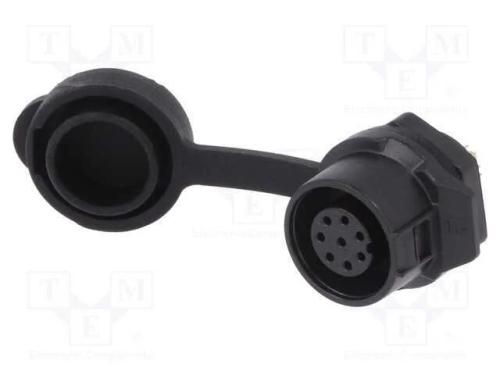 Conector: Redondos, Tomada, Tamanho 12, 02, Fêmea, Pin: 8, Ao Trinco