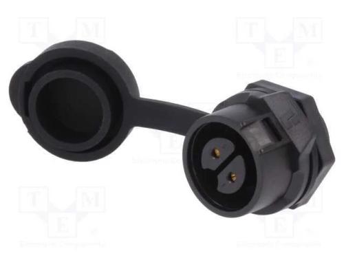 Conector: Redondos, Tomada, Tamanho 16, 02, Fêmea, Pin: 2, Ao Trinco