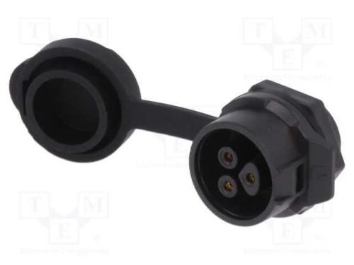 Conector: Redondos, Tomada, Tamanho 16, 02, Fêmea, Pin: 3, Ao Trinco