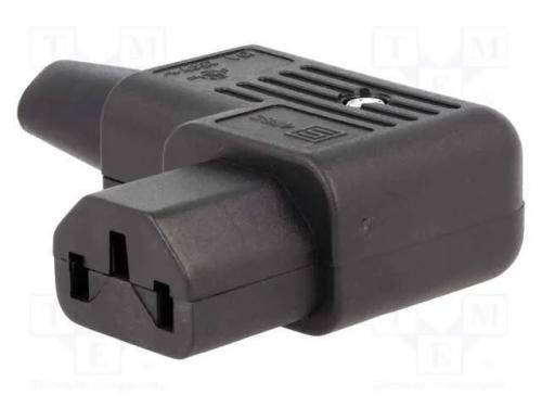 Conector: de alimentação, ficha, fêmea, 10A, 250V.