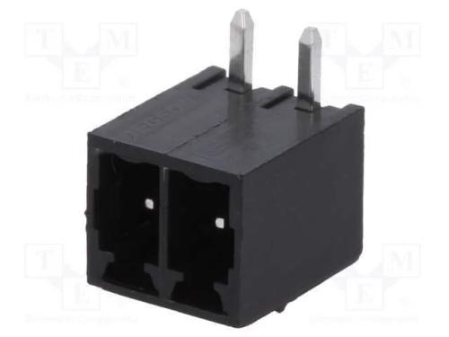 Bloco terminal separável, 3,5mm, faixas: 2, angul.
