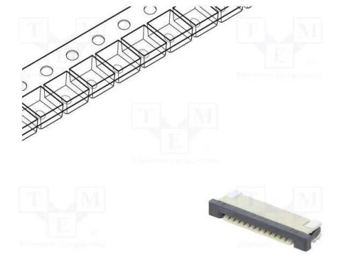 Conector: FFC/FPC, horizontais, PIN: 12, ZIF, SMT.