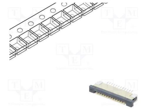 Conector: FFC/FPC, horizontais, PIN: 12, ZIF, SMT.