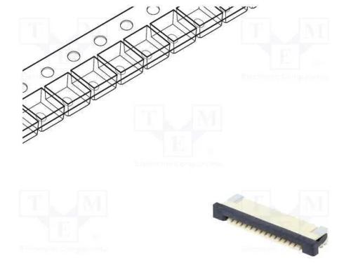 Conector: FFC/FPC, horizontais, PIN: 14, ZIF, SMT.