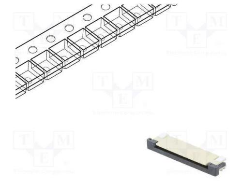 Conector: FFC/FPC, horizontais, PIN: 14, ZIF, SMT.