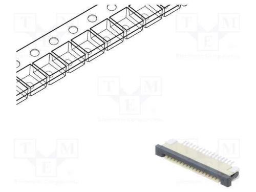 Conector: FFC/FPC, horizontais, PIN: 16, ZIF, SMT.
