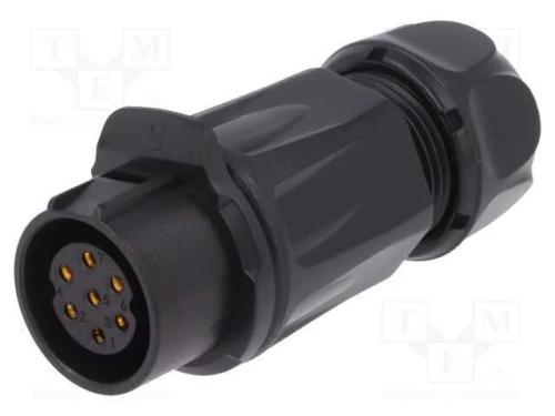 Conector: Redondos, Ficha, Tamanho 20, 02, Fêmea, Pin: 7, Ao Trinco