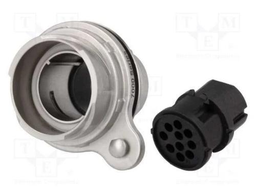 Conector: redondos, tomada, fêmea, PIN: 10, sem c.