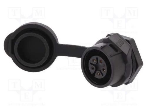 Conector: Redondos, Tomada, Tamanho 16, 02, Fêmea, Pin: 5, Ao Trinco