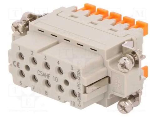 Conector: HDC, fêmea, CSAH, PIN: 10, 10+PE, taman.
